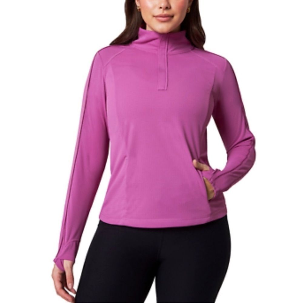 Mondetta Women's Active 1/4 Zip Long Sleeve Top
